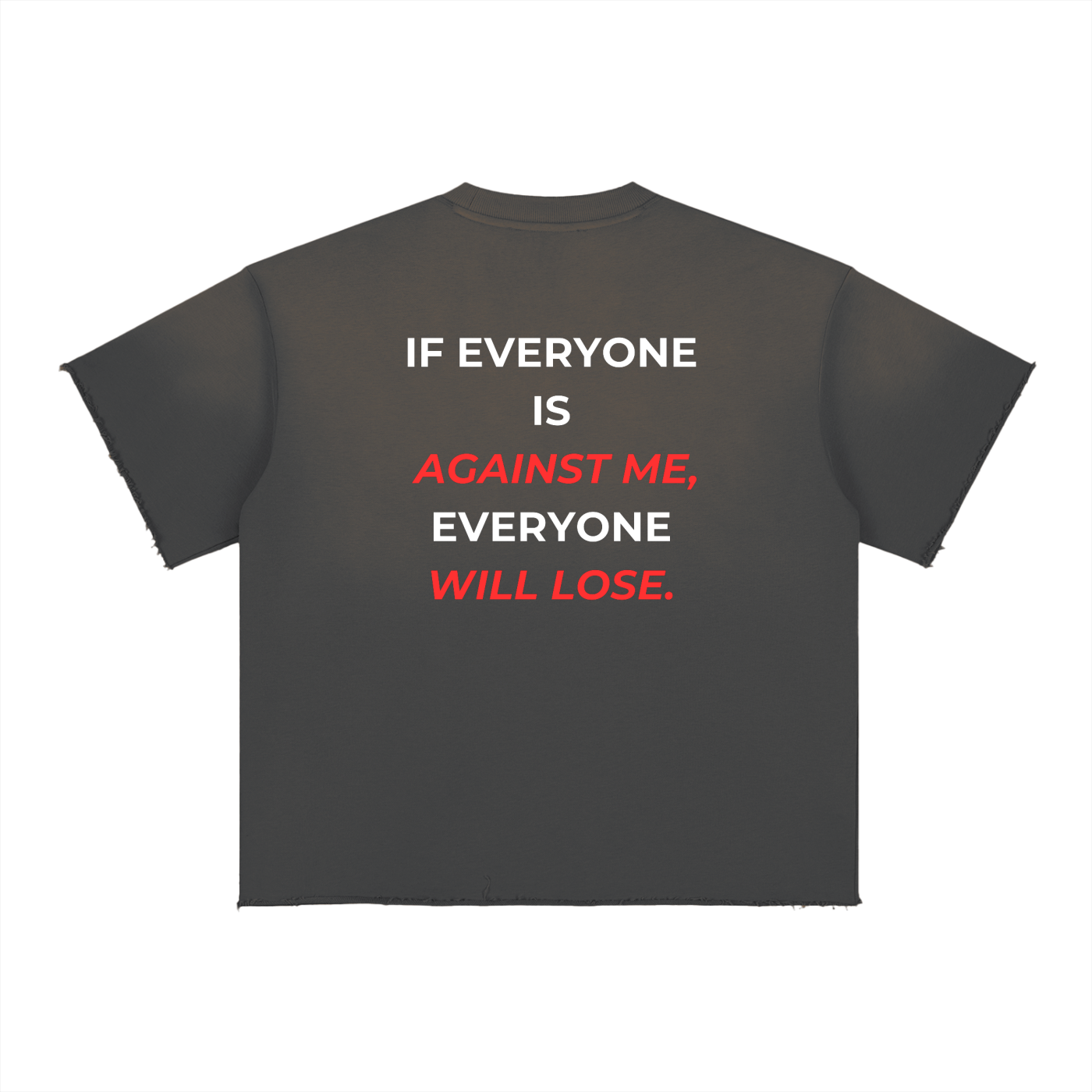 Sun Fade Raw Edge T-Shirt