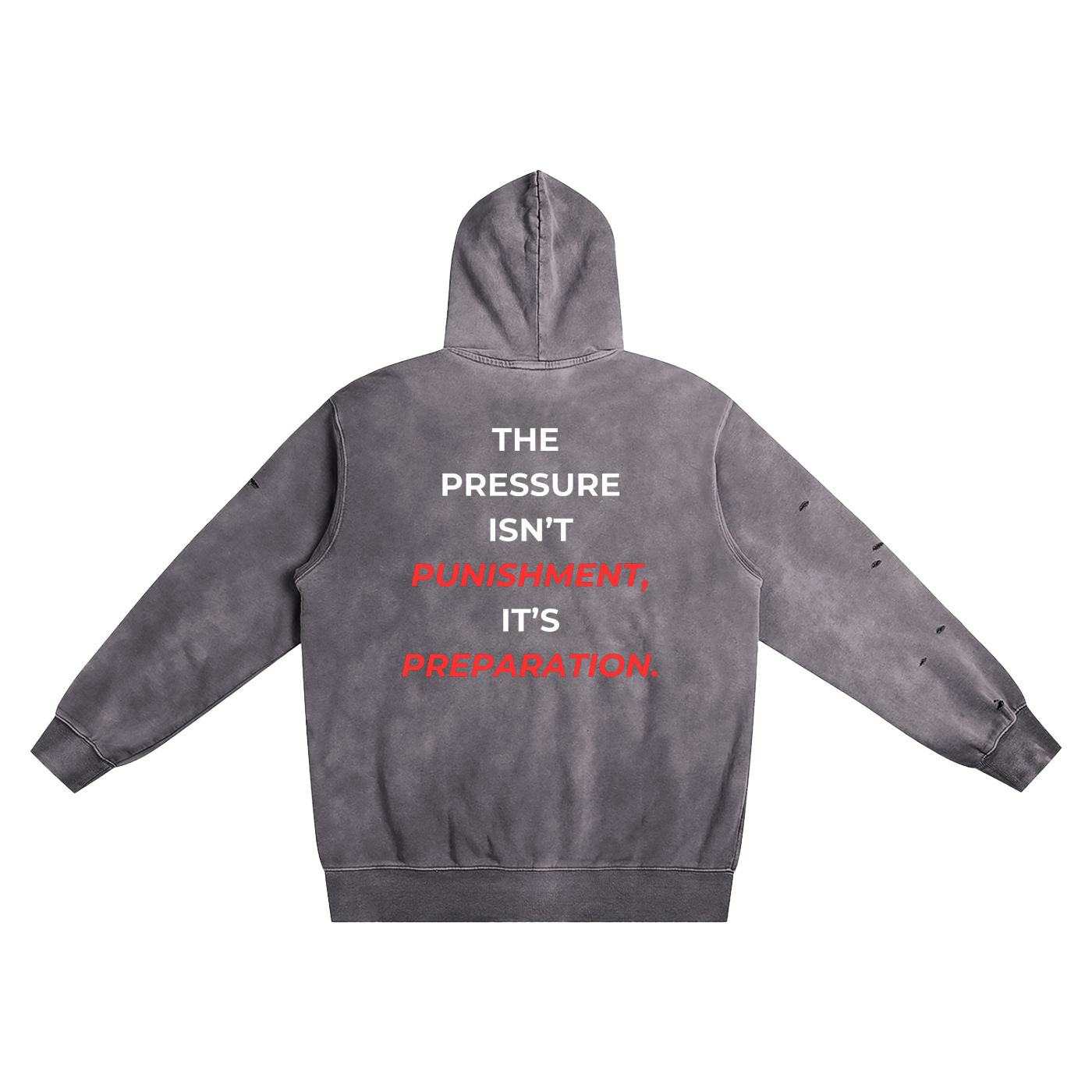 Distressed Vintage Wash Hoodie
