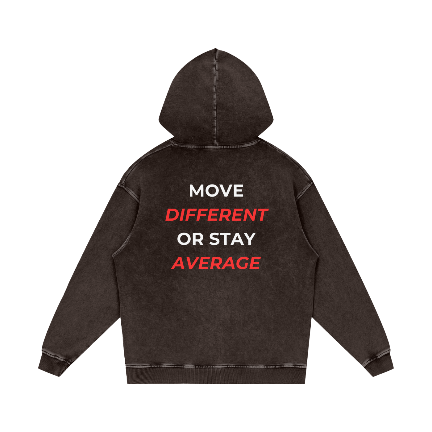 Snow Washed Loose Cotton Hoodie