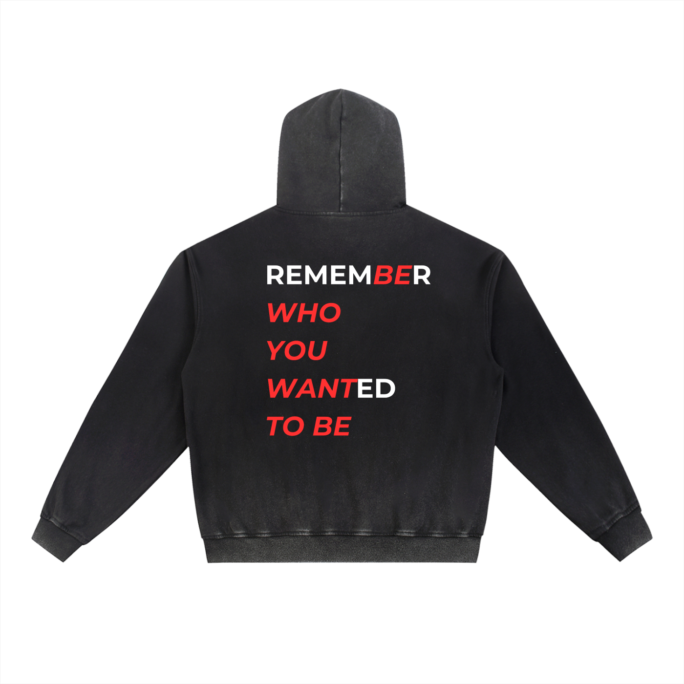 Vintage Washed Gradient Fleece Hoodie