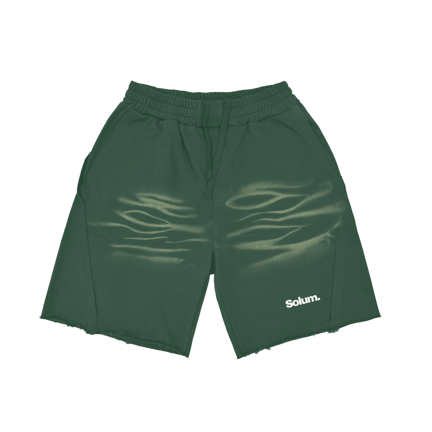 Vintage Washed Tiger Stripes Short Pants