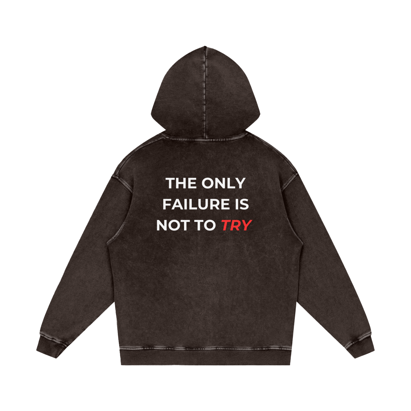 Snow Washed Loose Cotton Hoodie
