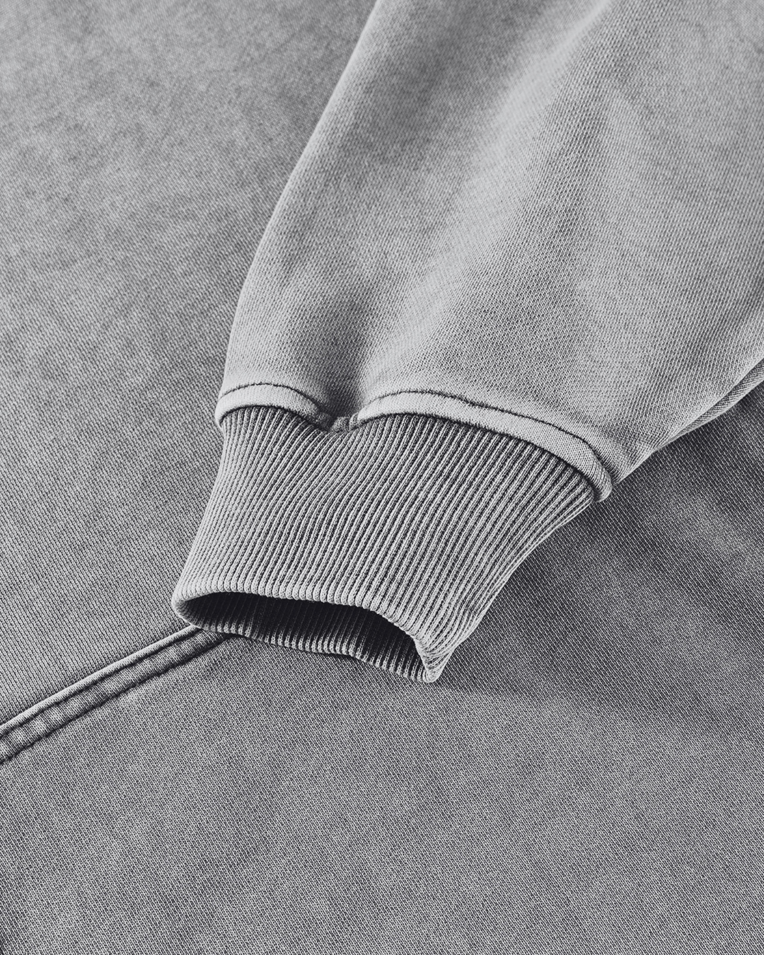 Snow Washed Loose Cotton Hoodie