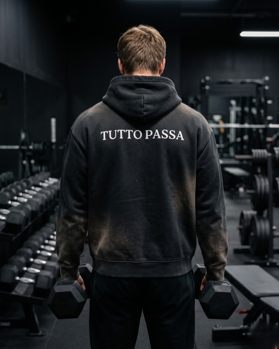 Sun Fade Frayed Fleece Hoodie