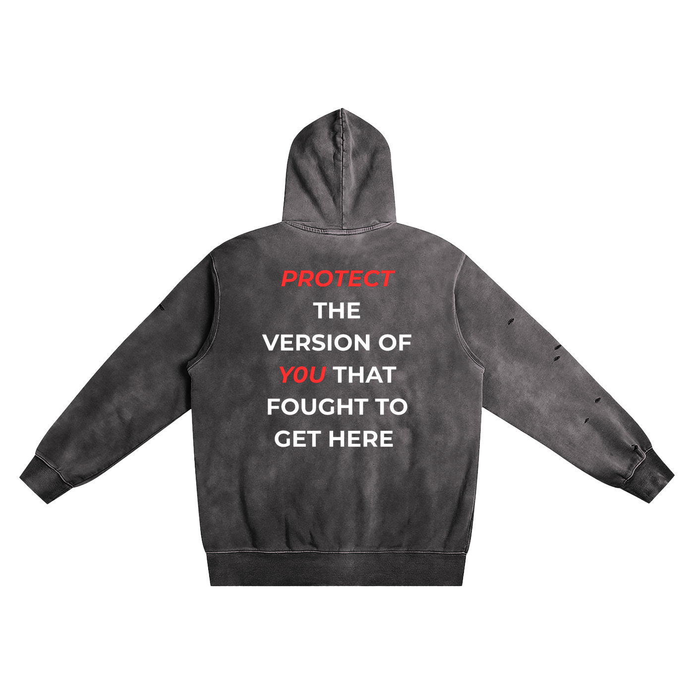 Distressed Vintage Wash Hoodie