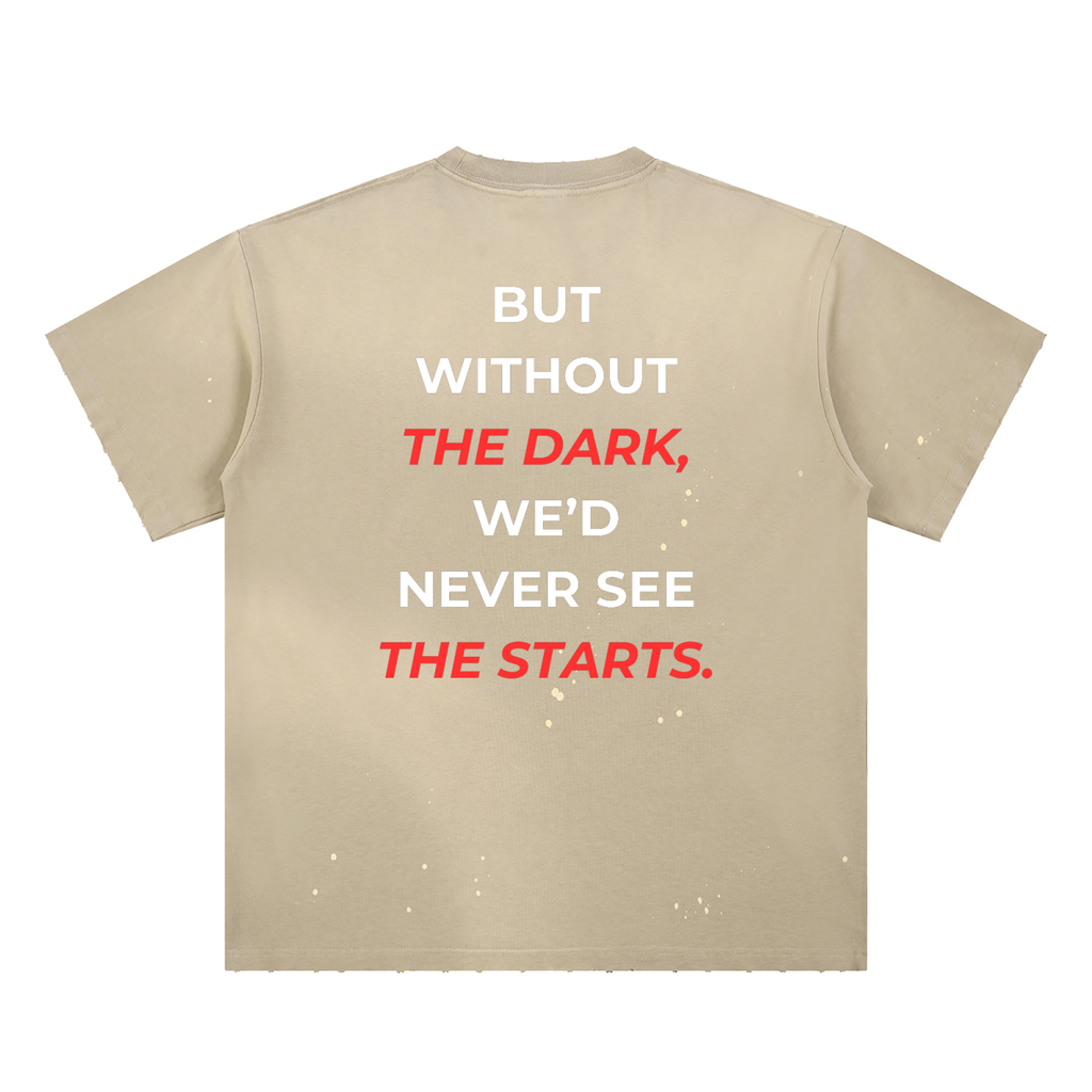 Hand-Frayed Sunfade Paint Splatter T-Shirt