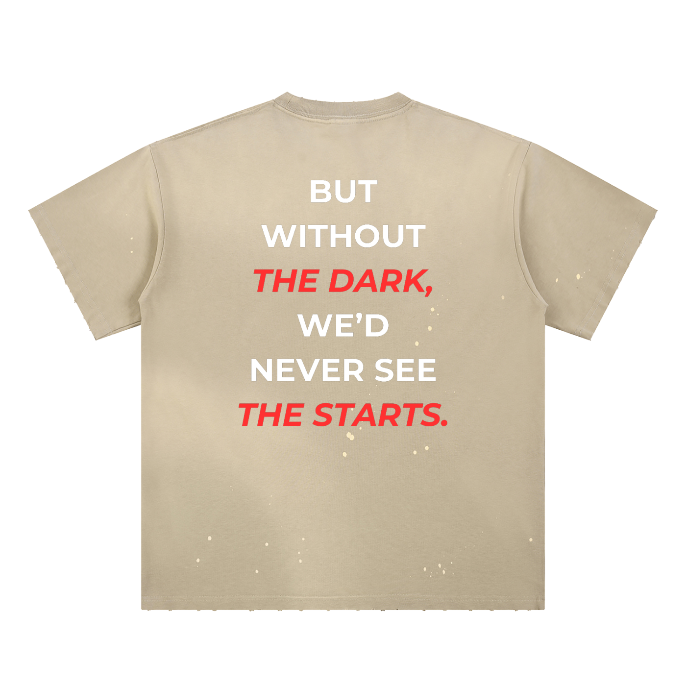 Hand-Frayed Sunfade Paint Splatter T-Shirt