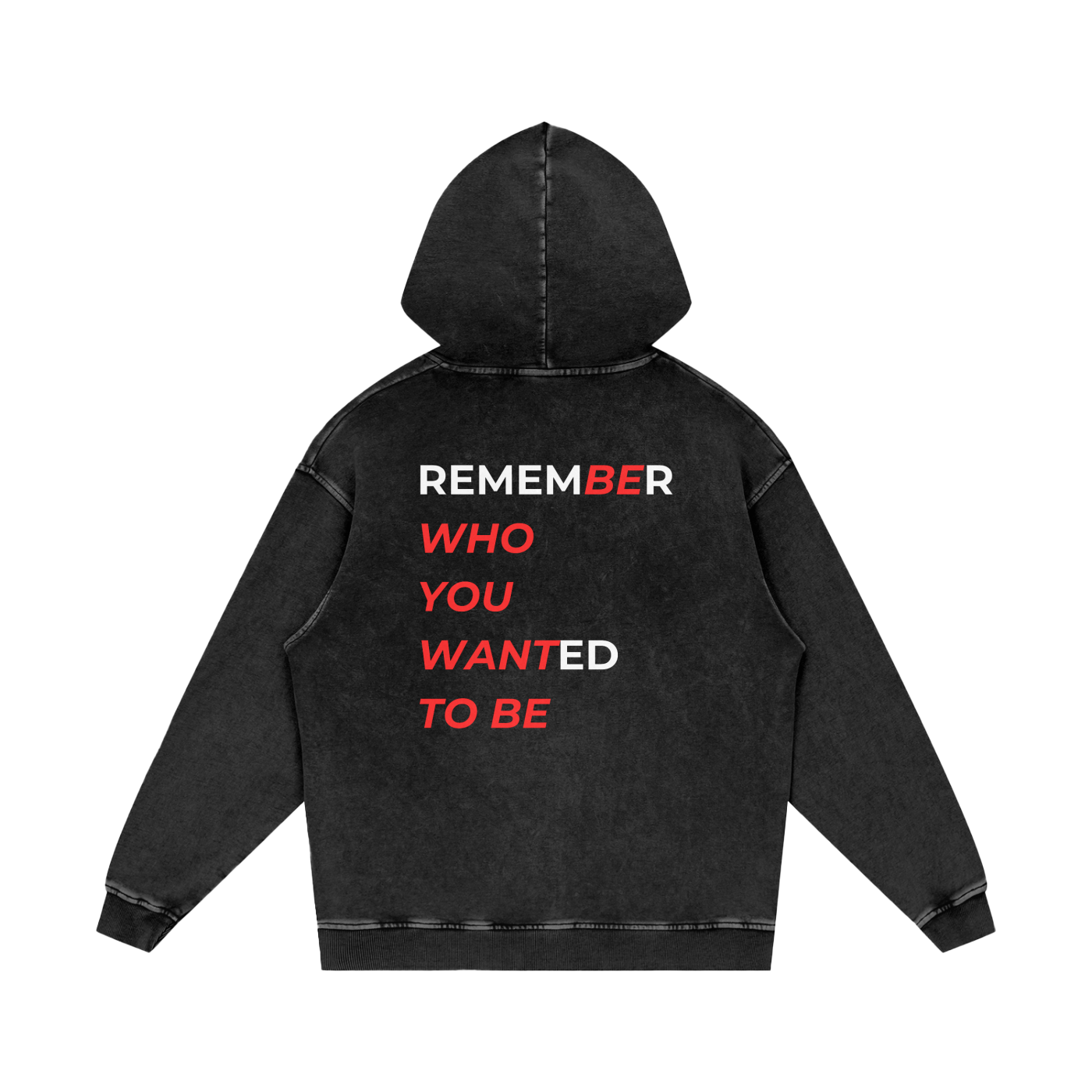Snow Washed Loose Cotton Hoodie
