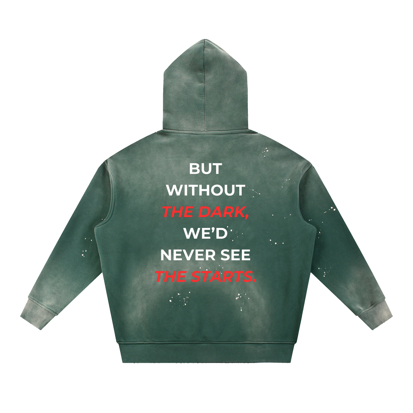 Vintage Washed Frayed Fleece Hoodie