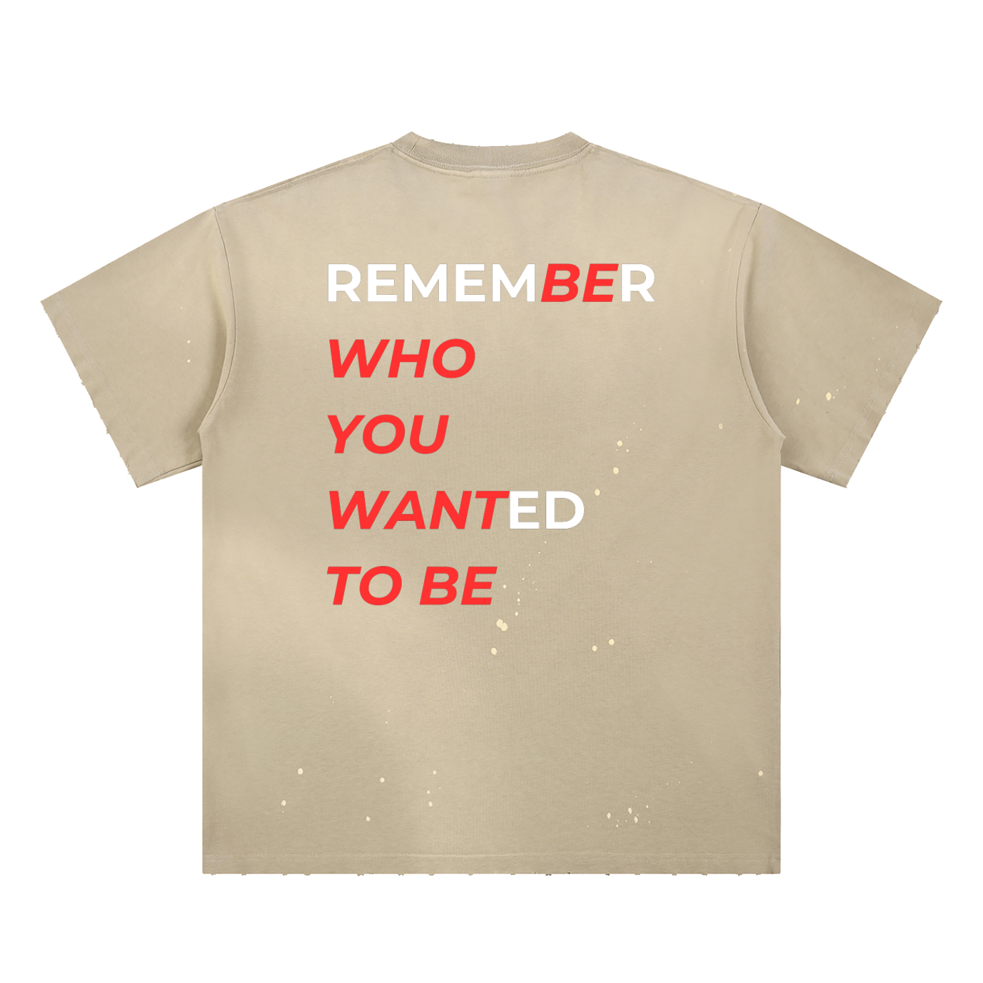 Hand-Frayed Sunfade Paint Splatter T-Shirt