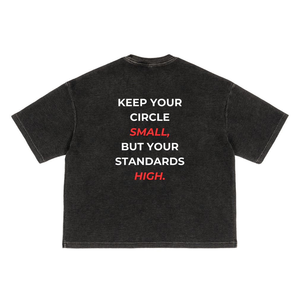 Textured Waffle Washed Boxy T-Shirt