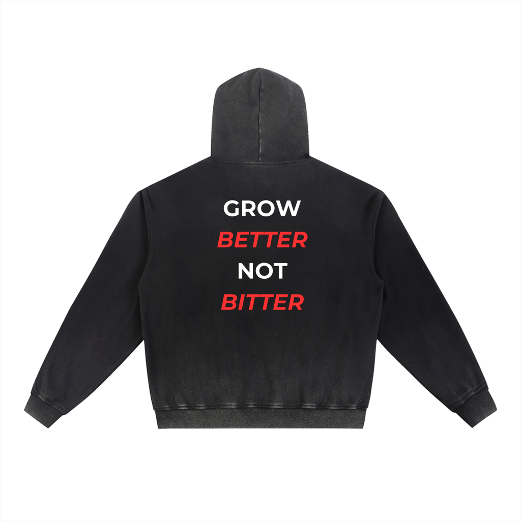 Vintage Washed Gradient Fleece Hoodie
