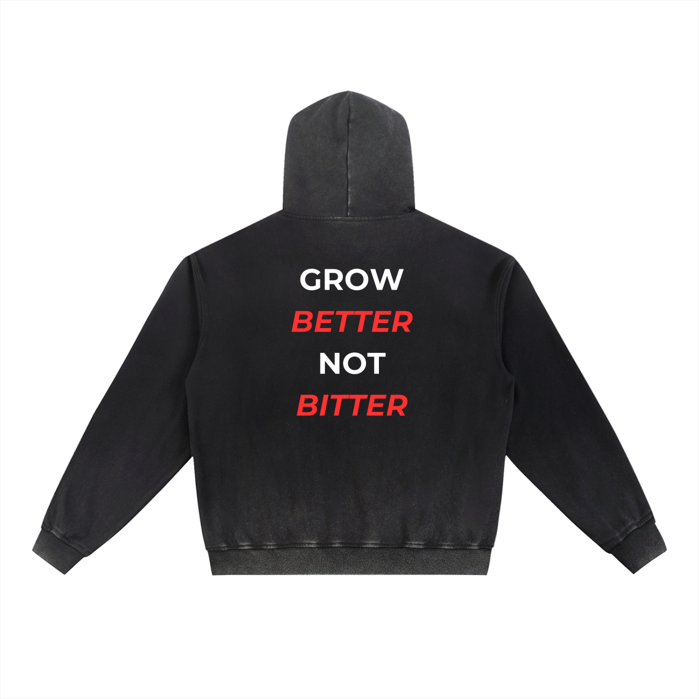 Vintage Washed Gradient Fleece Hoodie