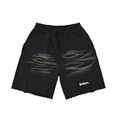 Vintage Washed Tiger Stripes Short Pants