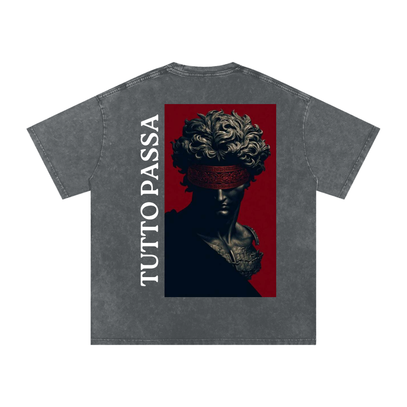 Snow Washed Oversized Cotton T-Shirt