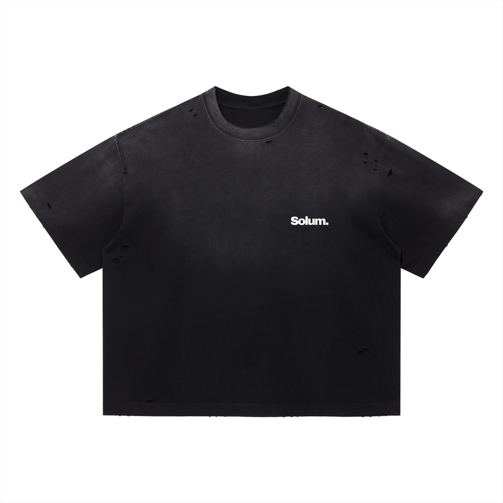 Vintage Washed Distressed Boxy Oversized T-Shirt