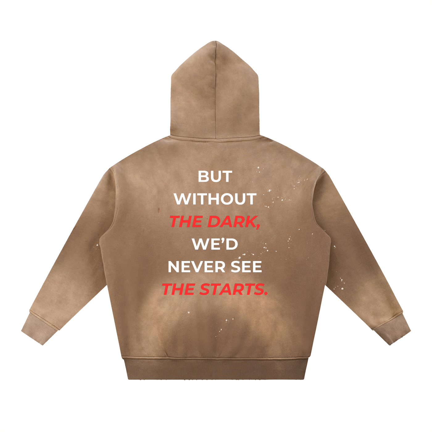 Vintage Washed Frayed Fleece Hoodie