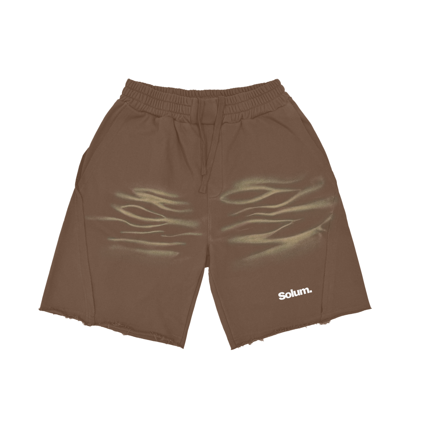 Vintage Washed Tiger Stripes Short Pants