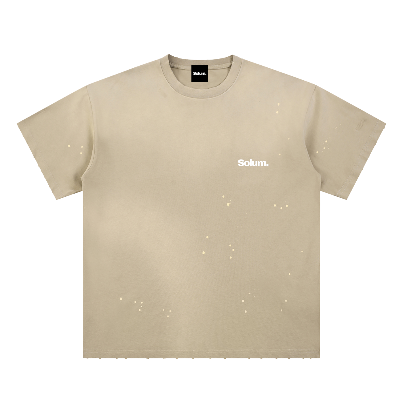 Hand-Frayed Sunfade Paint Splatter T-Shirt
