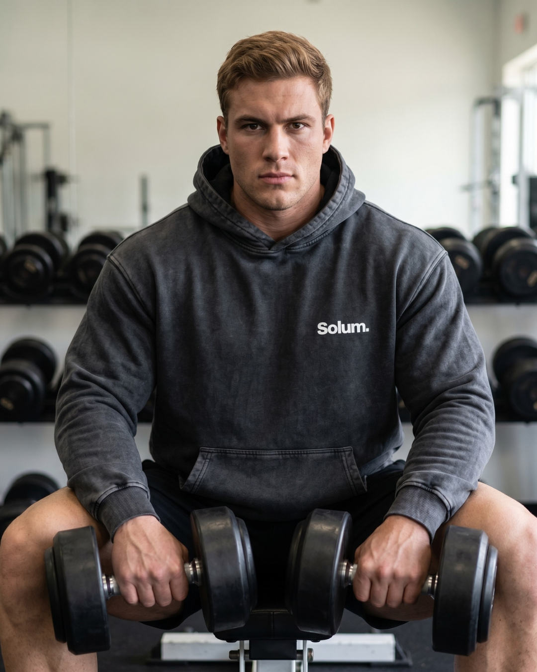 Snow Washed Loose Cotton Hoodie