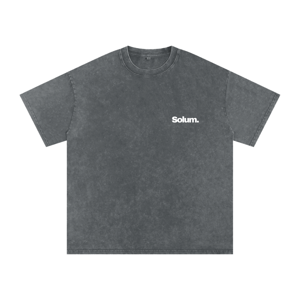 Snow Washed Oversized Cotton T-Shirt