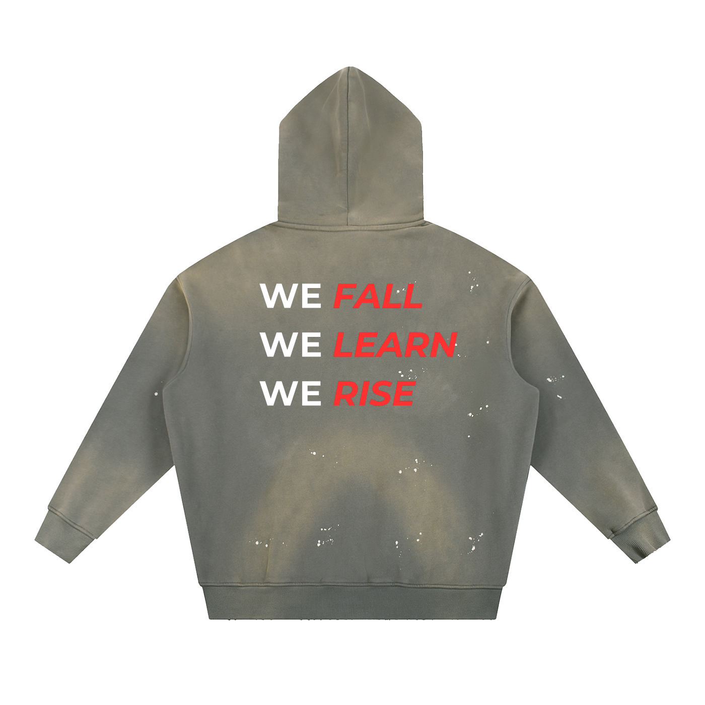Vintage Washed Frayed Fleece Hoodie