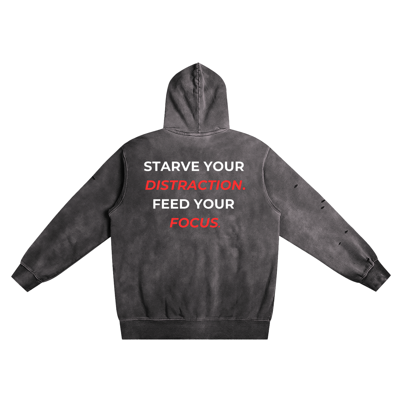 Distressed Vintage Wash Hoodie