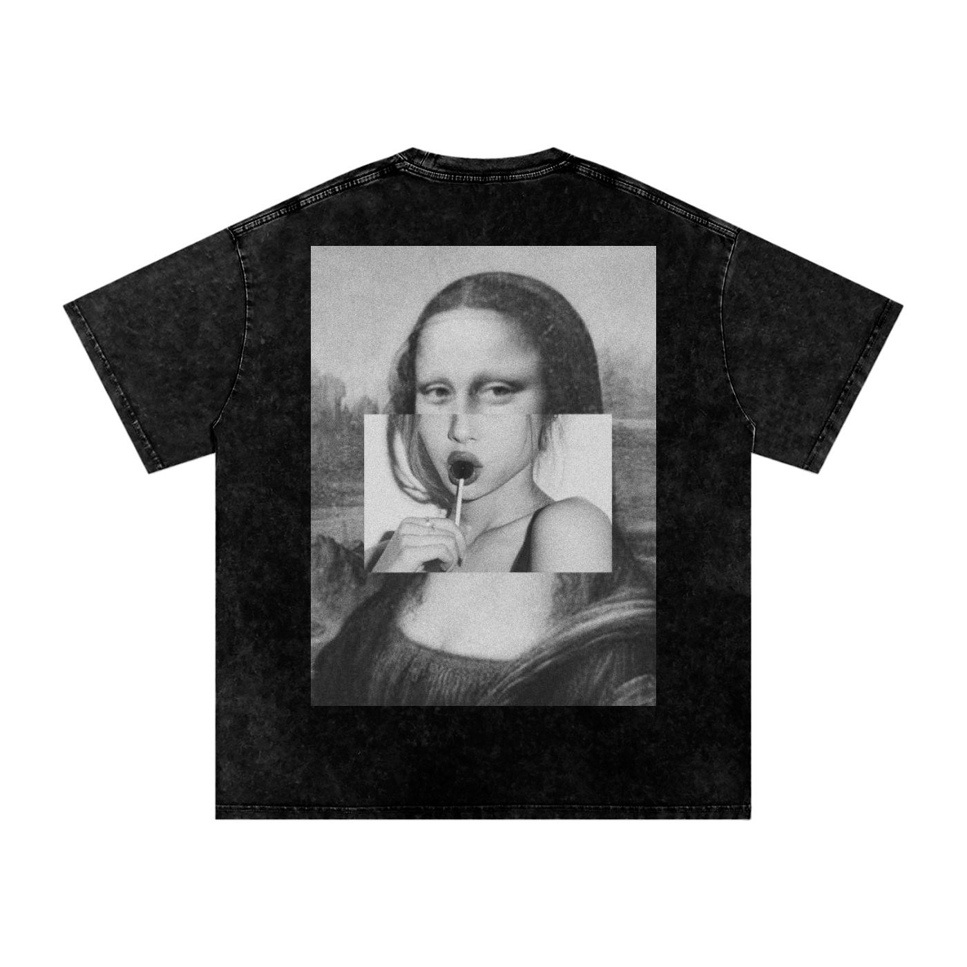 Snow Washed Oversized Cotton T-Shirt