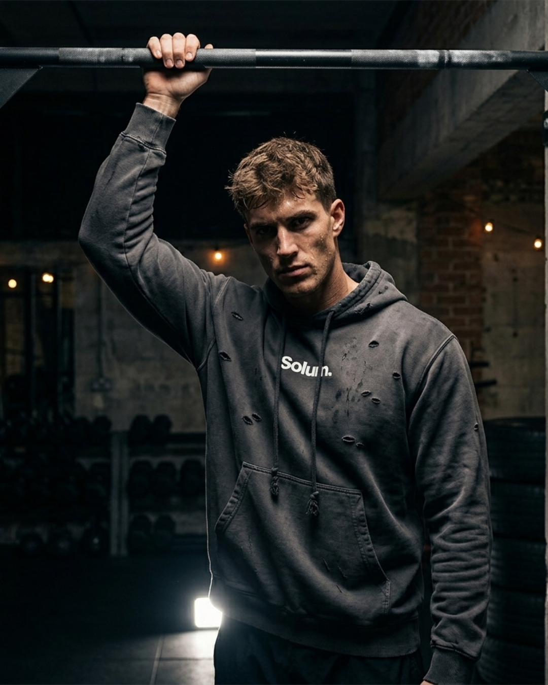 Distressed Vintage Wash Hoodie