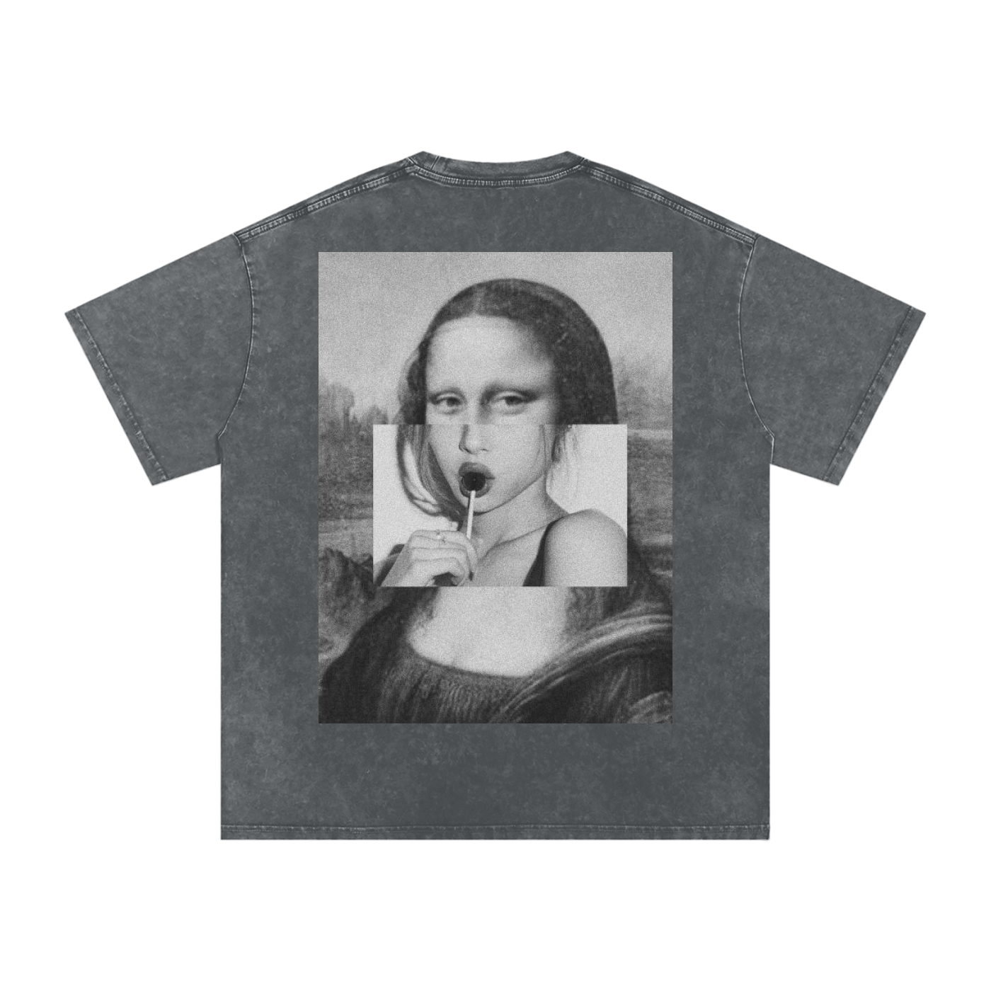 Snow Washed Oversized Cotton T-Shirt