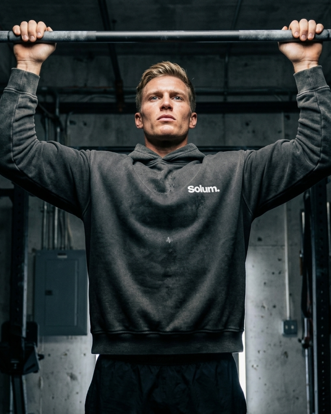 Vintage Washed Gradient Fleece Hoodie