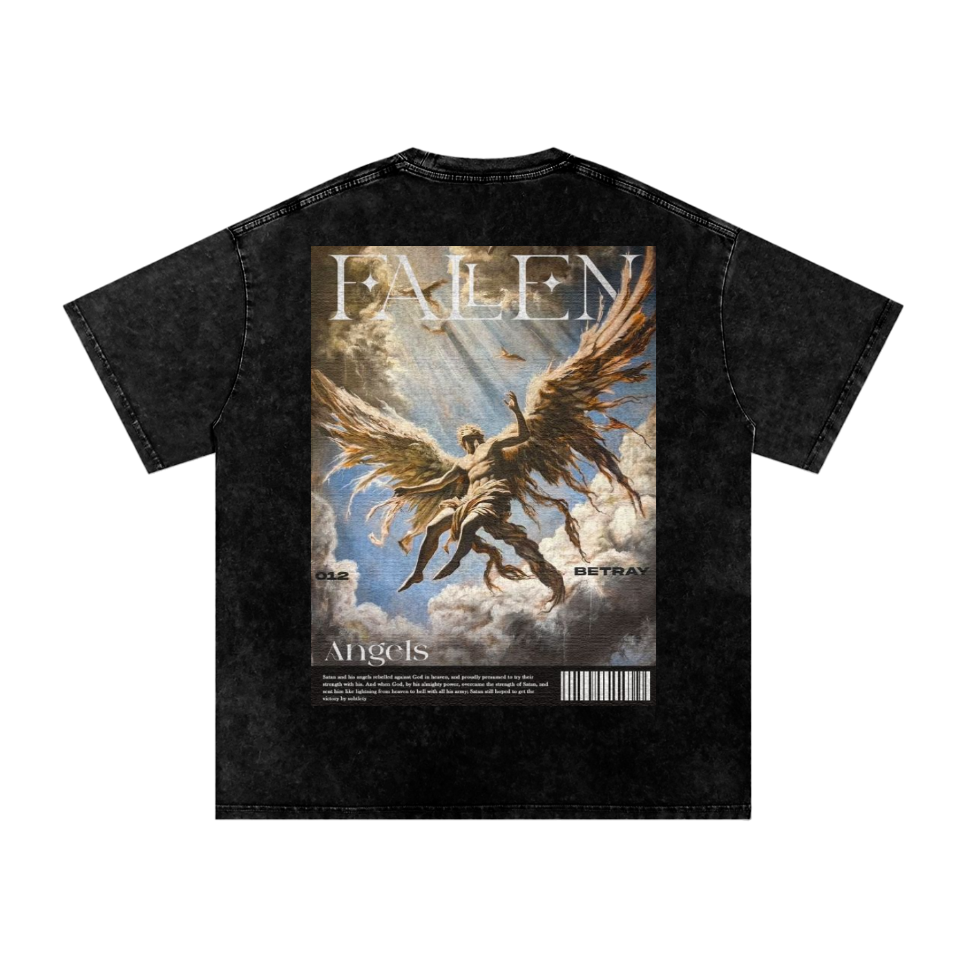 Snow Washed Oversized Cotton T-Shirt