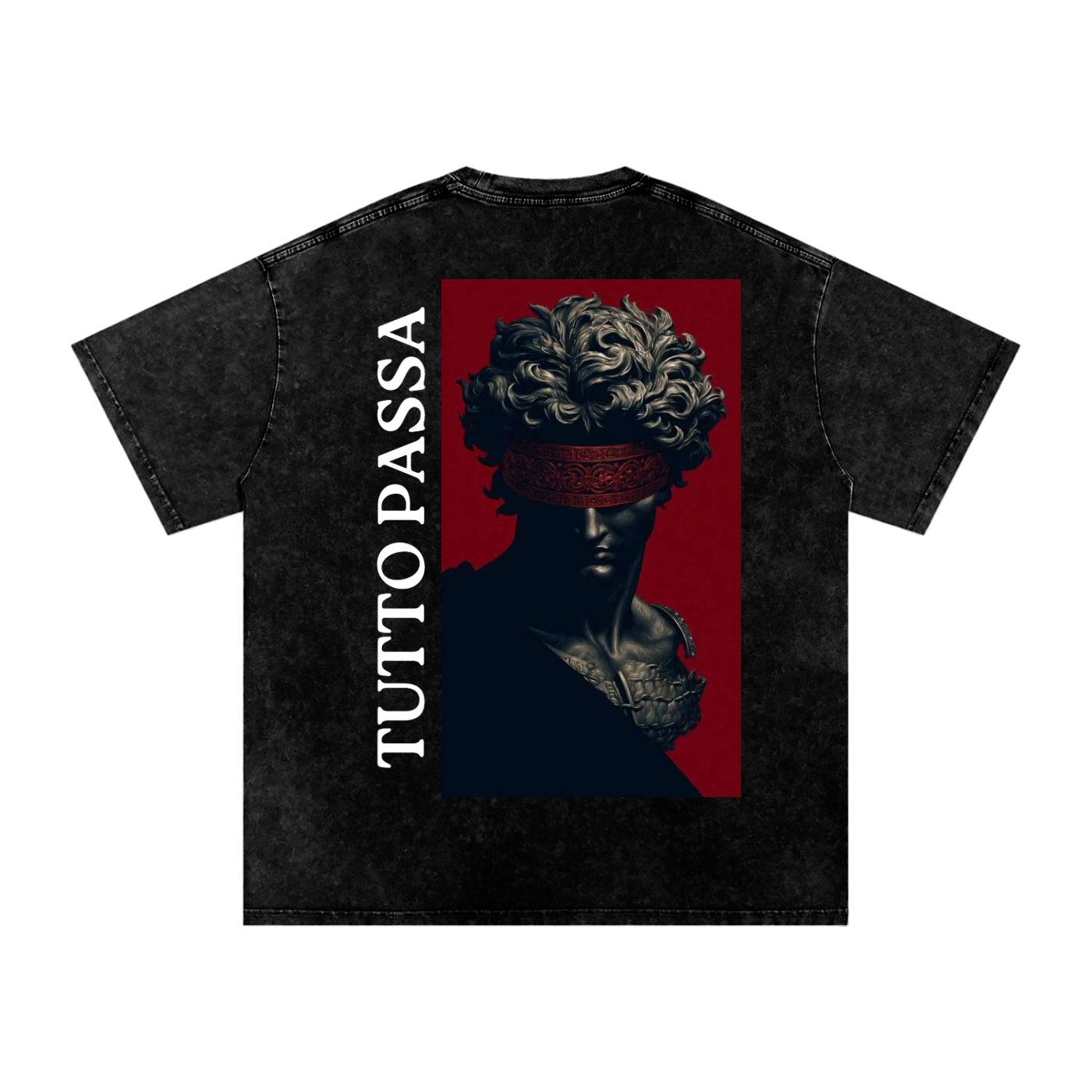 Snow Washed Oversized Cotton T-Shirt