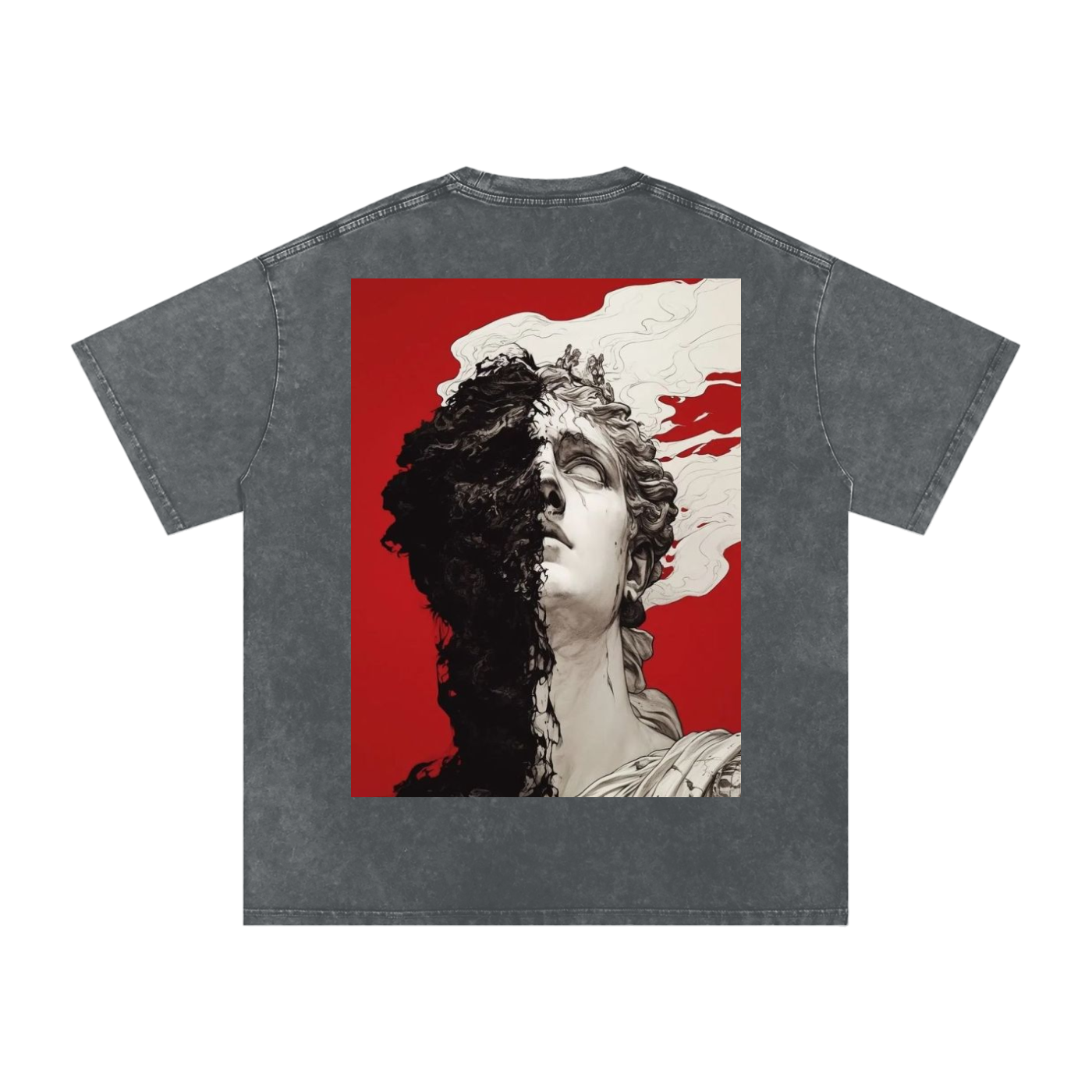 Snow Washed Oversized Cotton T-Shirt