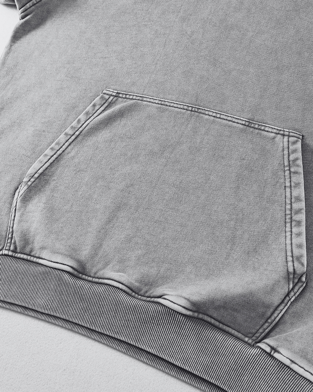 Snow Washed Loose Cotton Hoodie