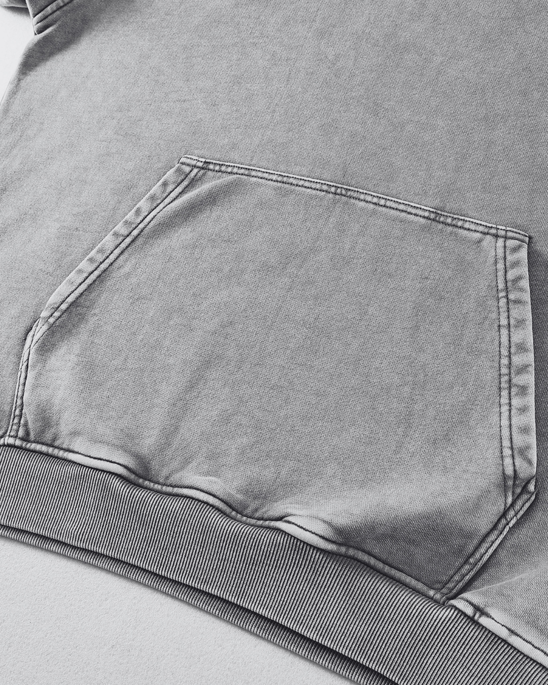 Snow Washed Loose Cotton Hoodie