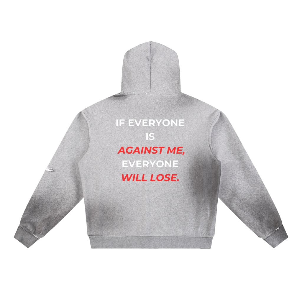 Sun Fade Frayed Fleece Hoodie