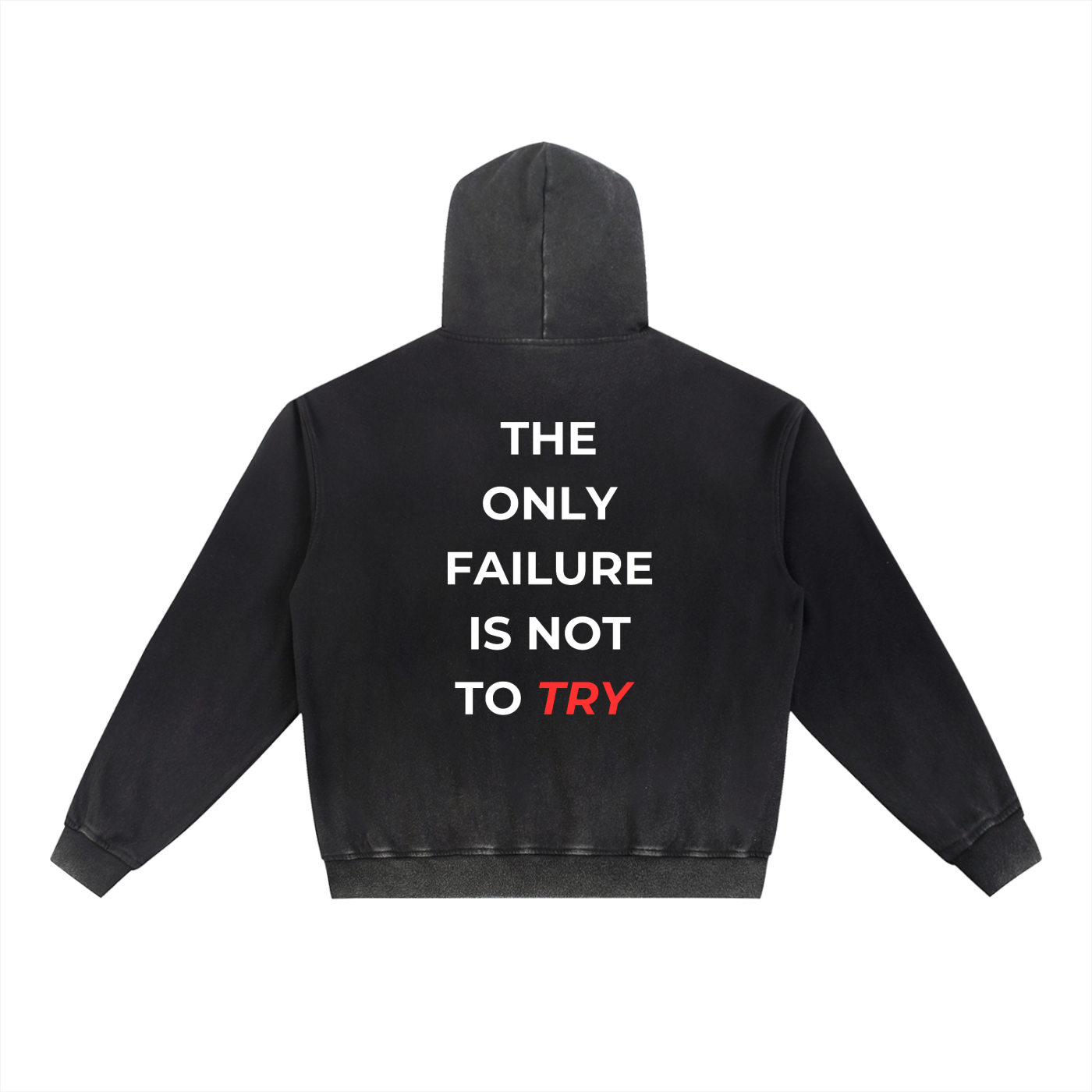 Vintage Washed Gradient Fleece Hoodie