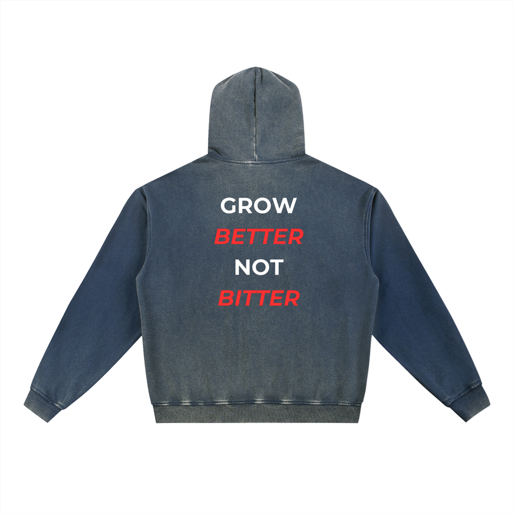 Vintage Washed Gradient Fleece Hoodie