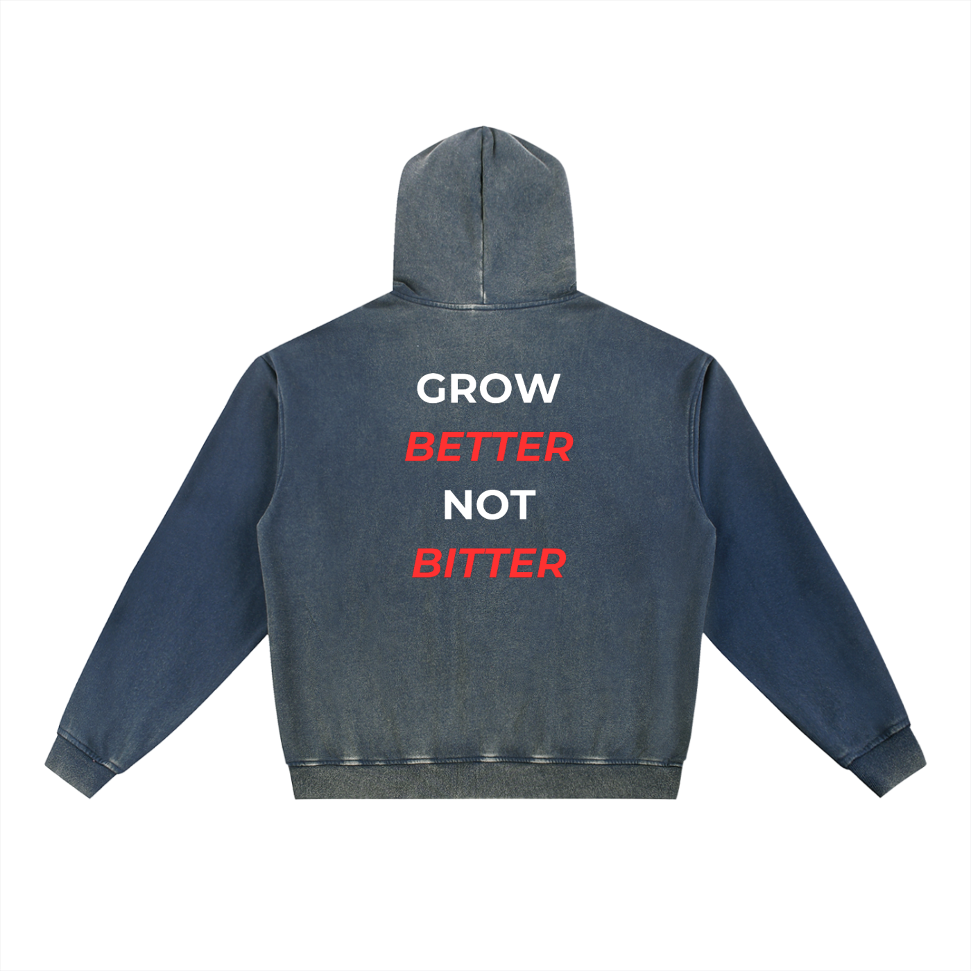 Vintage Washed Gradient Fleece Hoodie