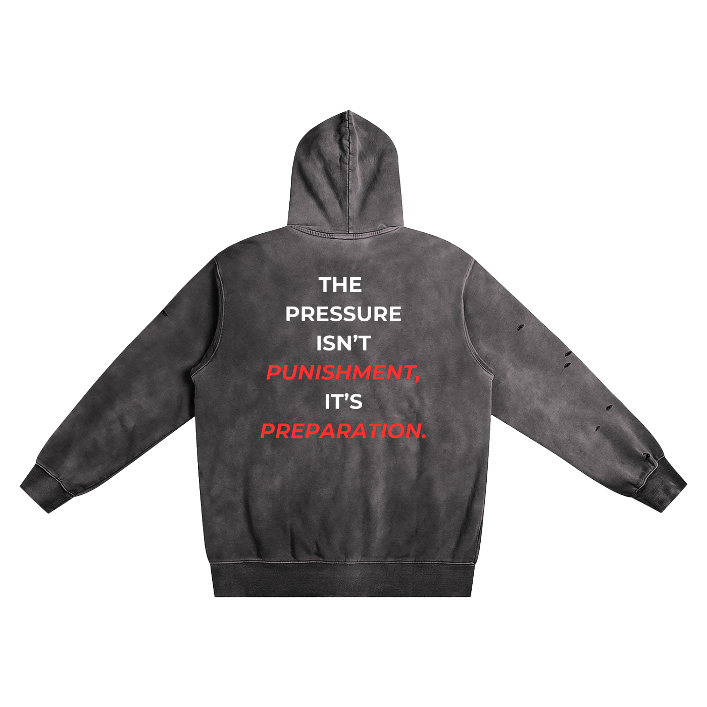 Distressed Vintage Wash Hoodie