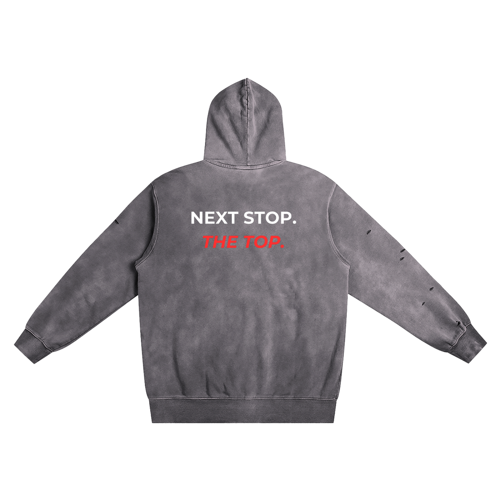Distressed Vintage Wash Hoodie