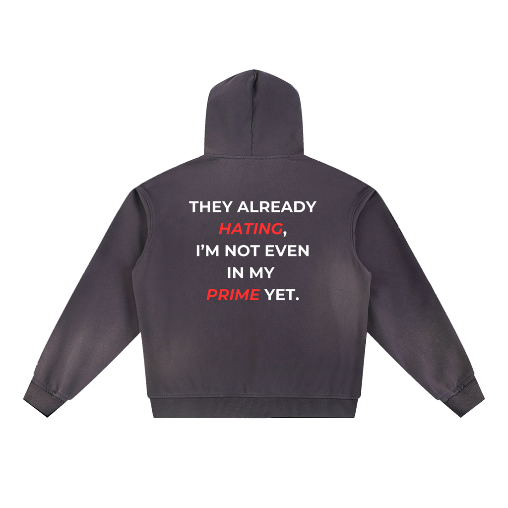 Sun Fade Frayed Fleece Hoodie