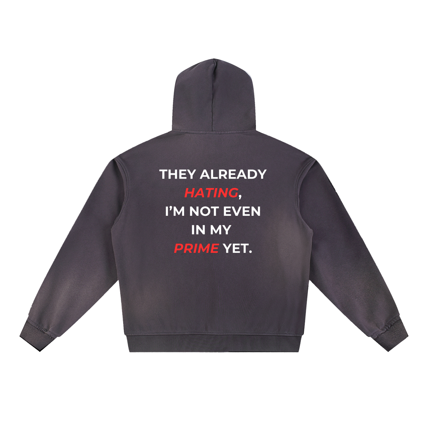 Sun Fade Frayed Fleece Hoodie