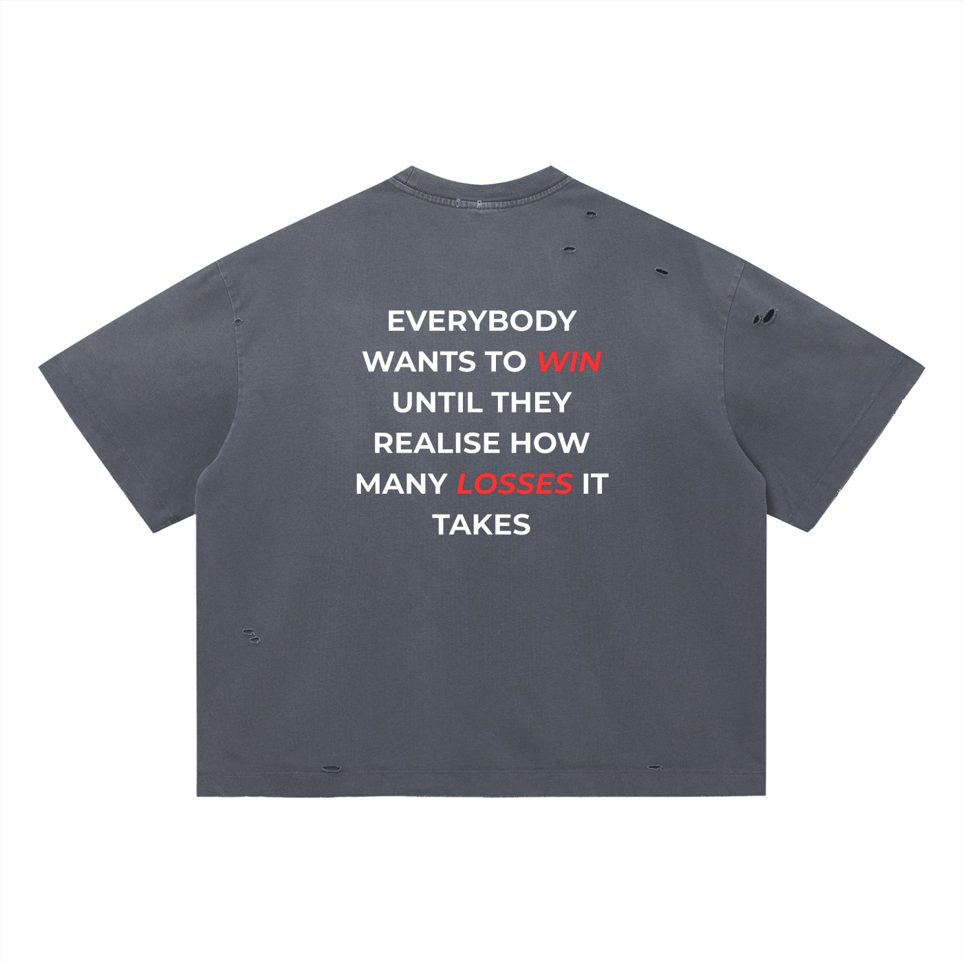 Vintage Washed Distressed Boxy Oversized T-Shirt
