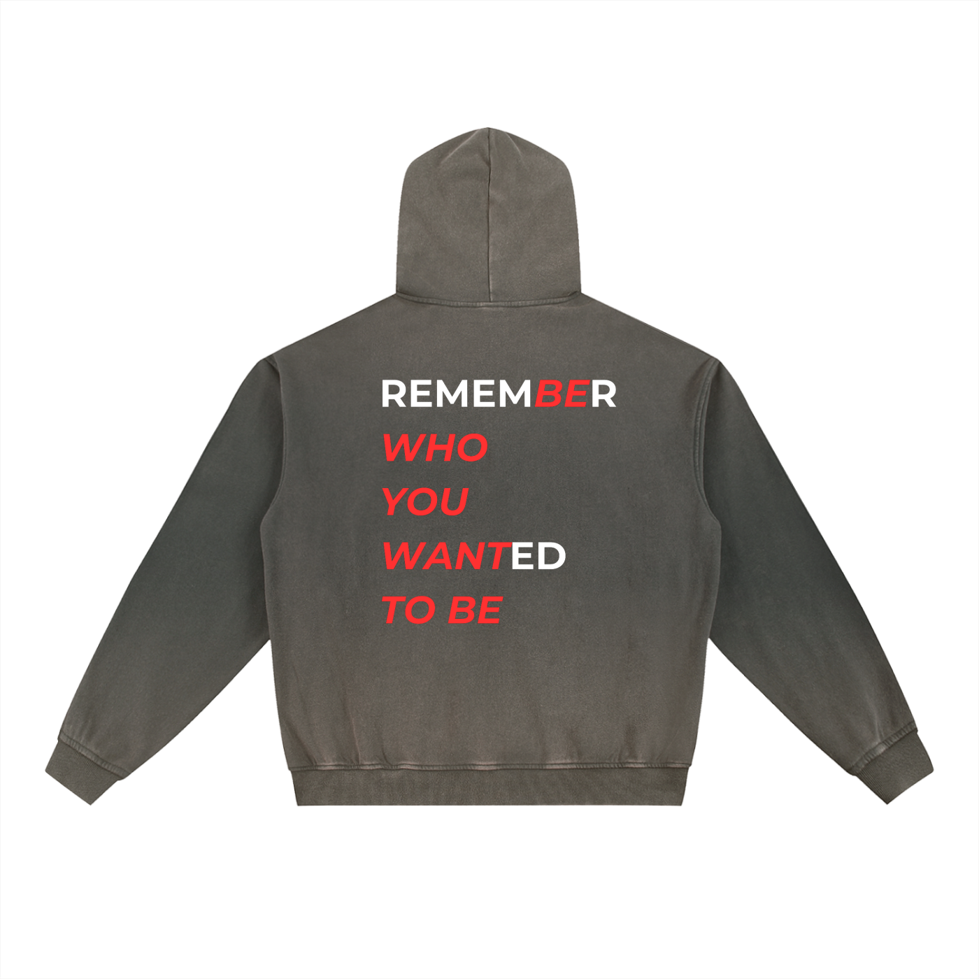 Vintage Washed Gradient Fleece Hoodie