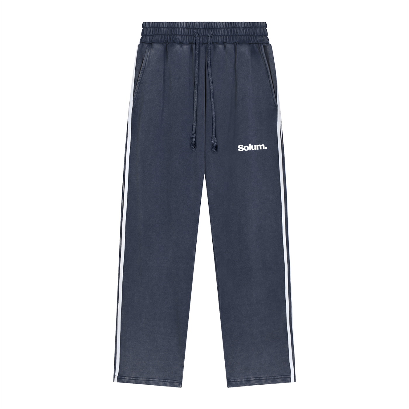 Snow Washed Contrast Tape Sweatpants