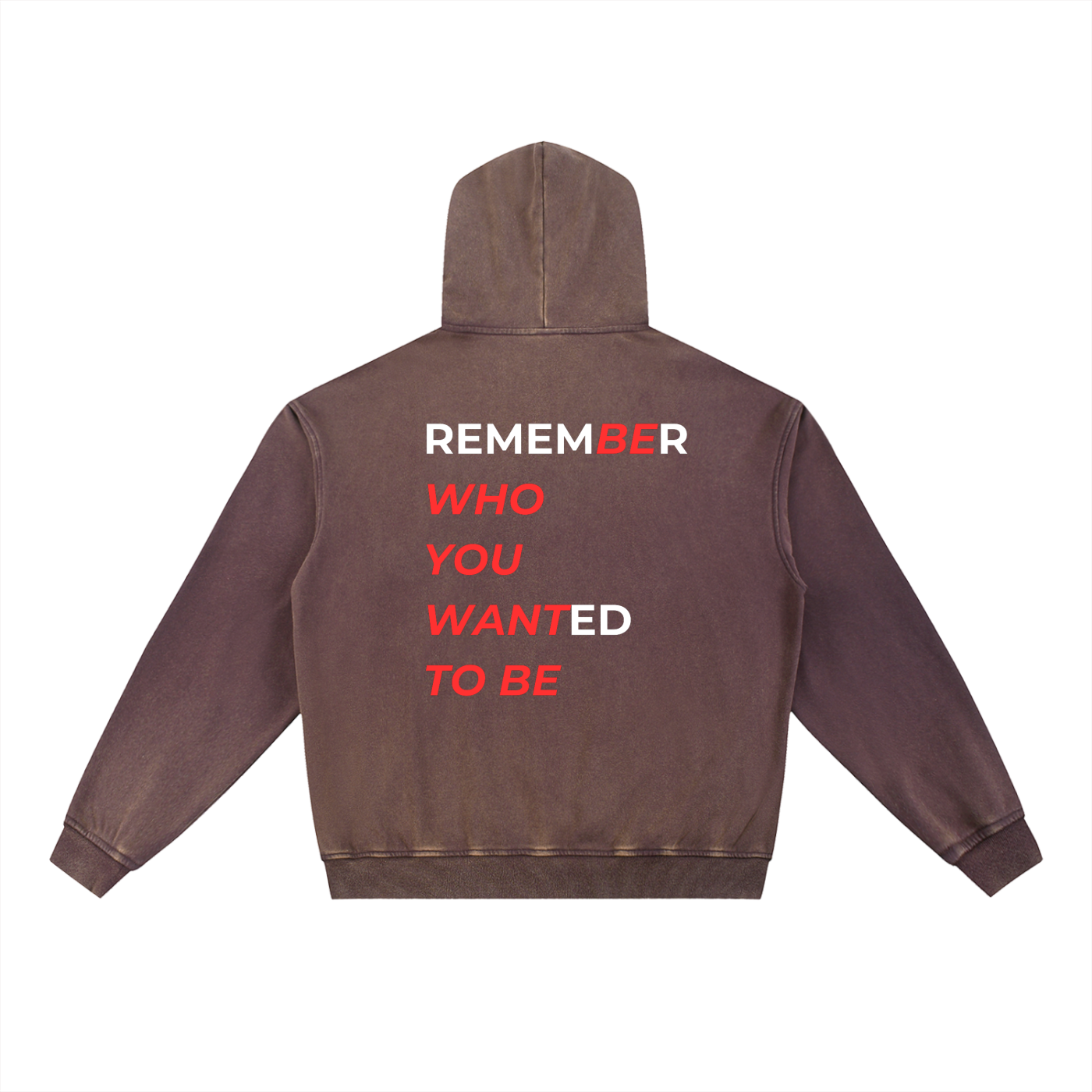Vintage Washed Gradient Fleece Hoodie