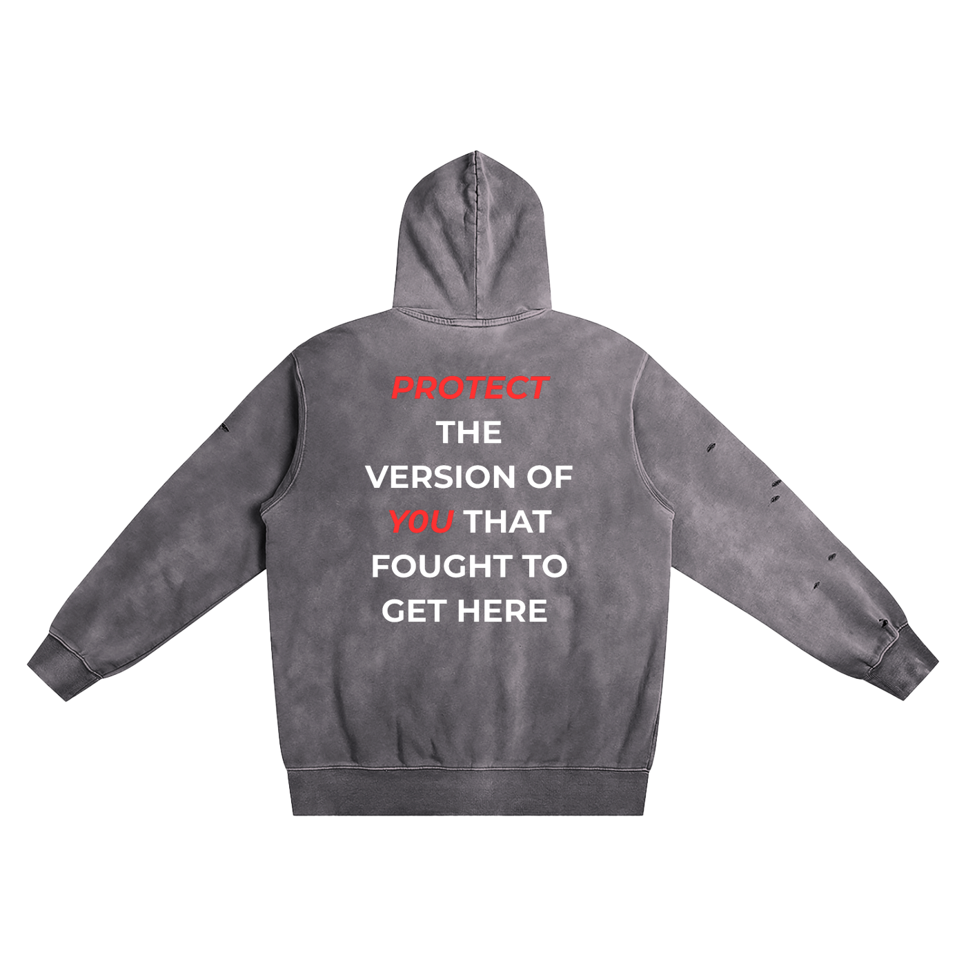Distressed Vintage Wash Hoodie