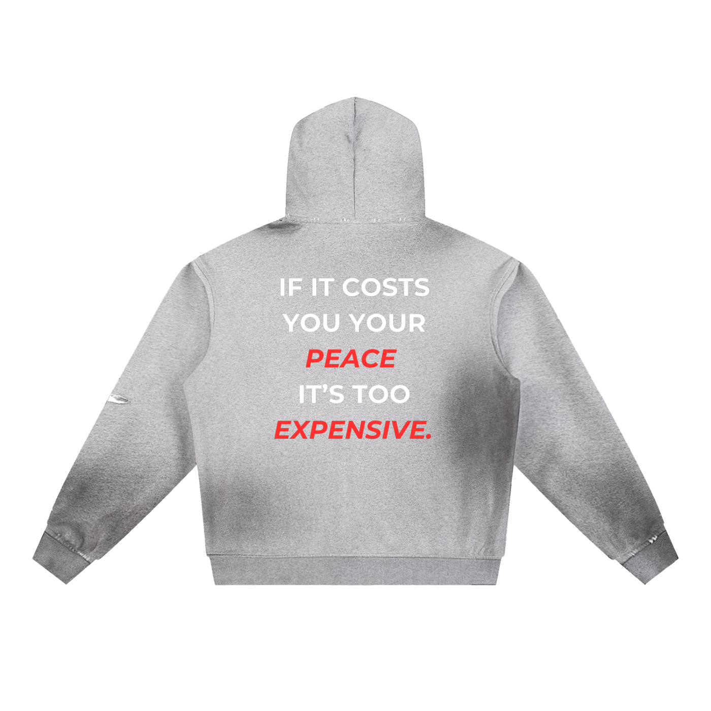 Sun Fade Frayed Fleece Hoodie
